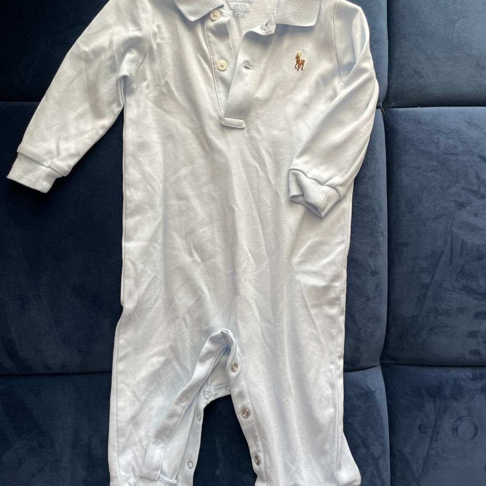 Ralph Lauren Baby Blue One Piece